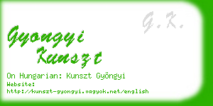 gyongyi kunszt business card